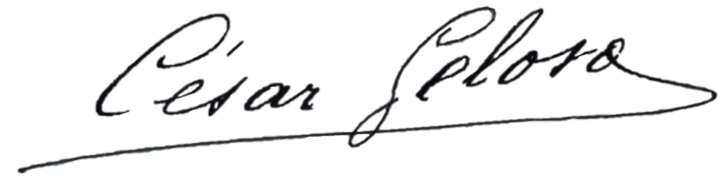Autographe de César du Concerto pour piano